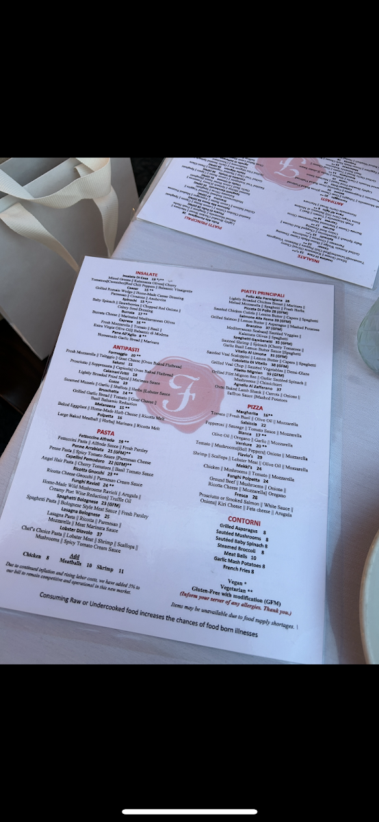 Flavio Restaurant DC Menu - Image 5